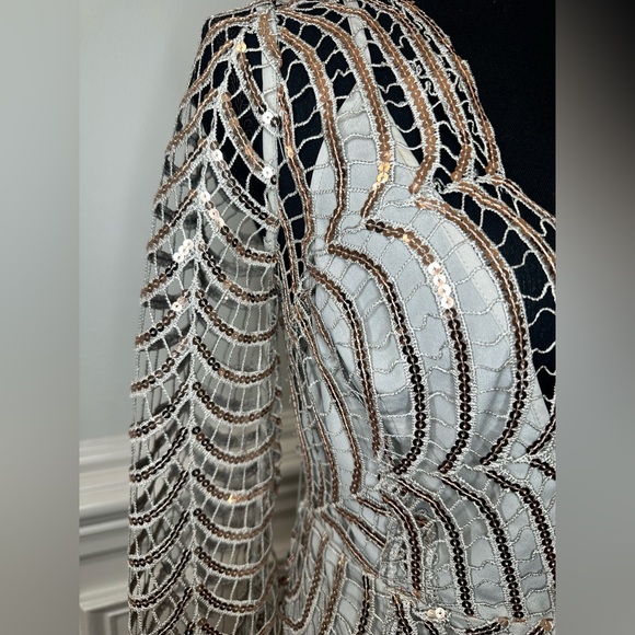 ASOS DESIGN Embellished Lace Midi Dress -‎ missing belt!! - Picture 6 of 11